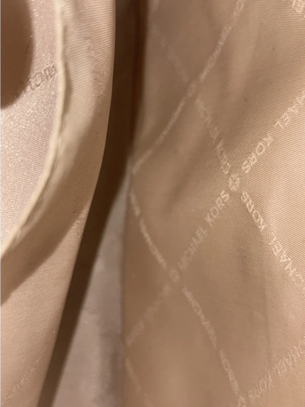 Michael Kors Silver Logo Dust Bag with Gold Card
